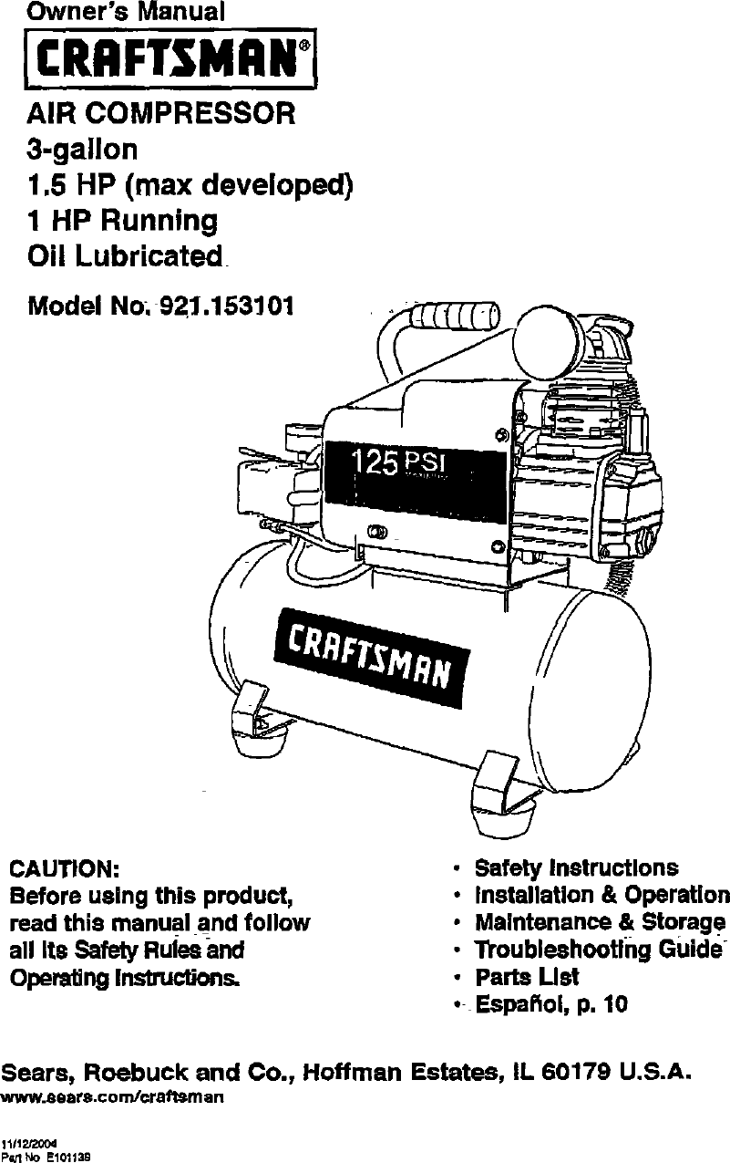 Chicago pneumatic compressor manual
