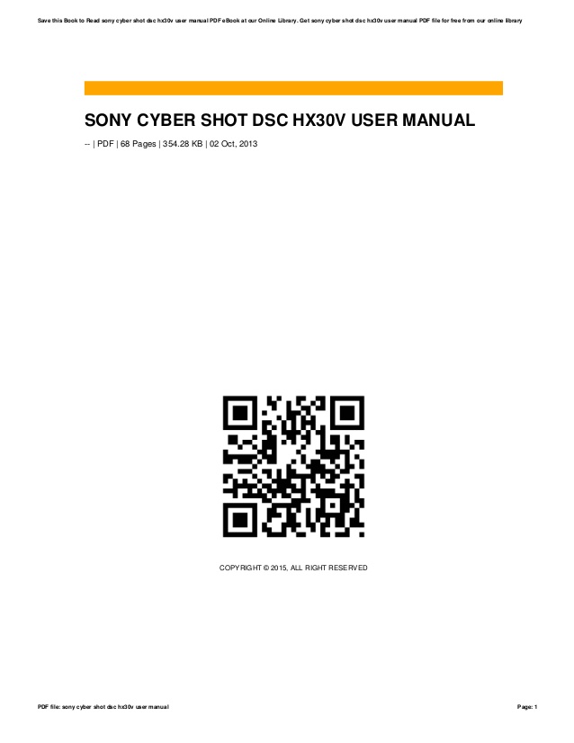 Sony Cyber Shot Wx220 User Manual